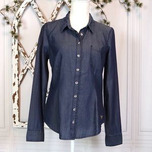Guess. Long sleeved button down.
